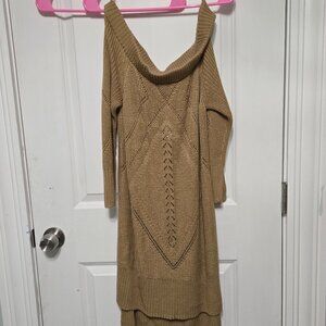 long brown sweater, vera wang, large